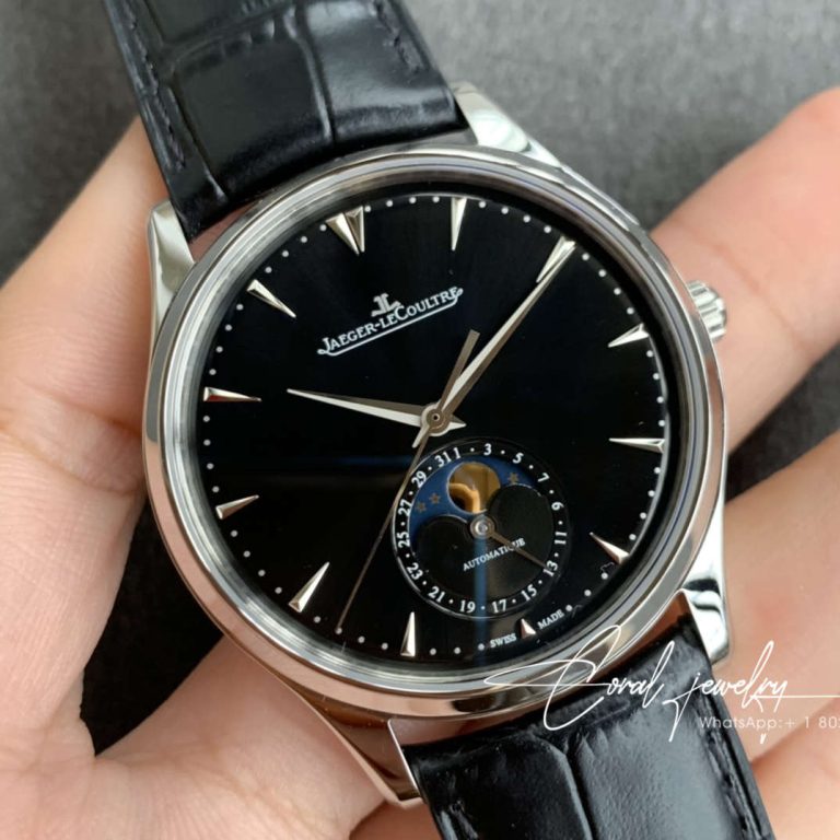 Replica Jaeger Lecoultre Master Ultra Thin Moon 1368470 Zf Factory Black Dial (2)