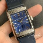 Replica Jaeger Lecoultre Reverso Flip Mg Factory Blue Strap (2)