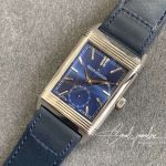 Replica Jaeger Lecoultre Reverso Flip Mg Factory Blue Strap (9)