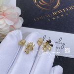 Van Cleef & Arpels Frivole Earrings, Mini Model Yellow Gold, Diamond Vcarp0j300 (3)