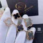 Van Cleef & Arpels Magic Alhambra Earrings, 3 Motifs Rose Gold, Mother Of Pearl, Onyx (7)