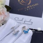 Van Cleef & Arpels Sweet Alhambra Butterfly Earstuds White Gold, Turquoise Vcarn5jn00 (4)