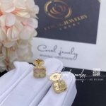 Van Cleef & Arpels Sweet Alhambra Earstuds Yellow Gold,pink Mother Of Pearl (3)