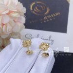 Van Cleef & Arpels Sweet Alhambra Earstuds Yellow Gold,pink Mother Of Pearl (7)