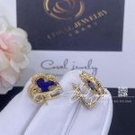 Van Cleef & Arpels Vintage Alhambra Earrings Yellow Gold, Lapis Lazuli (6)