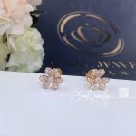 Van Cleef & Arpels Frivole Earrings, Mini Model Rose Gold, Diamond Vcarp7rj00 (1)