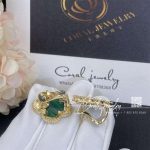 Van Cleef & Arpels Magic Alhambra Earrings Yellow Gold, Malachite Vcaro3mh00 (4)