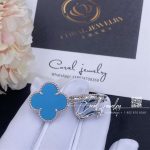 Van Cleef & Arpels Magic Alhambra Earrings 18k White Gold Turquoise Vcarb90200 (3)