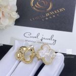 Van Cleef & Arpels Magic Alhambra Earrings 18k Yellow Gold, Mother Of Pearl Vcara43700 (5)