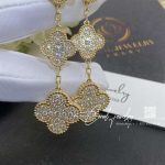 Van Cleef & Arpels Magic Alhambra Earrings, 3 Motifs Yellow Gold, Diamond Vcarn9mr00 (3)