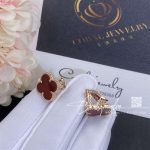 Van Cleef & Arpels Vintage Alhambra Earrings Rose Gold, Carnelian Vcard40400 (3)