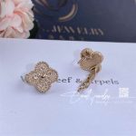 Van Cleef & Arpels Vintage Alhambra Earrings Rose Gold Vcarn9t400 (2)