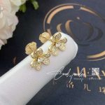 Van Cleef & Arpels Frivole Earrings, Mini Model Yellow Gold, Diamond Vcarp24200 (4)