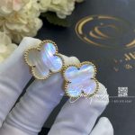 Van Cleef & Arpels Magic Alhambra Earrings Yellow Gold, Mother Of Pearl Vcara43700 (3)