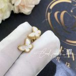 Van Cleef & Arpels Sweet Alhambra Butterfly Earstuds Yellow Gold, Mother Of Pearl Vcarn5jm00 (4)