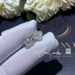 Van Cleef & Arpels Sweet Alhambra Earstuds White Gold, Diamond Vcaro855001 (4)