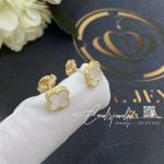 Van Cleef & Arpels Sweet Alhambra Earstuds Yellow Gold, Mother Of Pearl Vcara44800 (3)