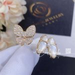 Van Cleef & Arpels Two Butterfly Between The Finger Ring Rose Gold, Diamond, Mother Of Pearl Vcaro7al00 (3)