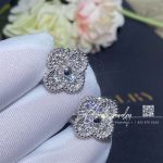 Van Cleef & Arpels Vintage Alhambra Earrings White Gold, Diamond Vcara44600 (1)