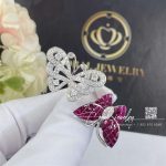 Van Cleef & Arpels Flying Butterfly Between The Finger Ring Mystery Set Ruby Two Flying Butterfly Vcarf27100 (2)