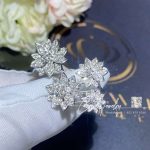 Van Cleef & Arpels Lotus Between The Finger Ring, 4 Flowers White Gold, Diamond Vcarp7tf00 (4)