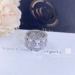 Van Cleef & Arpels Perlée Clovers Ring, White Gold, Diamond Vcaro9lp00 (4)