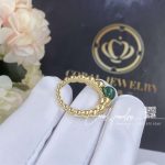 Van Cleef & Arpels Perlée Couleurs Variation Ring Yellow Gold, Malachite Vcaro5m200 (4)