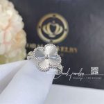 Van Cleef & Arpels Vintage Alhambra Ring 18k White Gold Vcarp9xi00 (2)