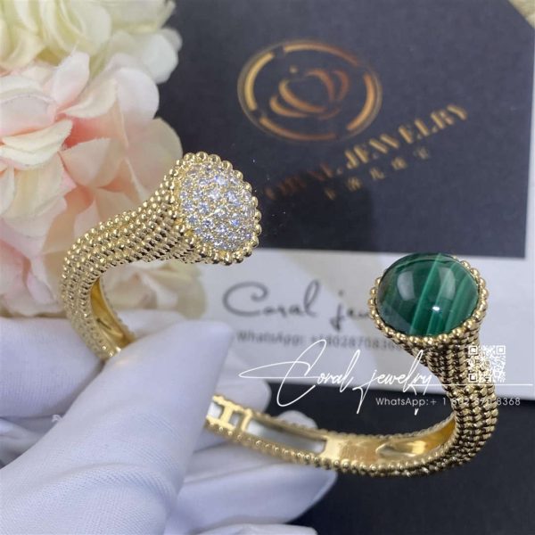 Van Cleef & Arpels Perlée Couleurs Bracelet, Diamond, Malachite Vcarp27000 (4)