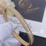 Van Cleef & Arpels Perlée Diamonds Bracelet, 1 Row, Rose Gold, Diamond Vcarp27g00 (7)