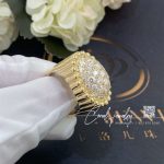 Van Cleef & Arpels Perlée Diamonds Pavé Ring Yellow Gold, Diamond Vcarp6ap00 (6)