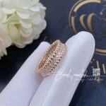 Van Cleef & Arpels Perlée Diamonds Ring, 1 Row Rose Gold, Diamond Vcarp4e300 (4)