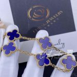 Van Cleef & Arpels Vintage Alhambra Bracelet, 5 Motifs Yellow Gold, Lapis Lazuli (4)