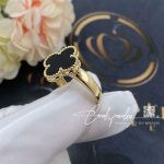 Van Cleef & Arpels Vintage Alhambra Ring Yellow Gold, Onyx (3)