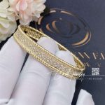 Van Cleef & Arpels Perlée Diamonds Bracelet, 3 Rows, Yellow Gold, Diamond Vcarp5dp00 (4)