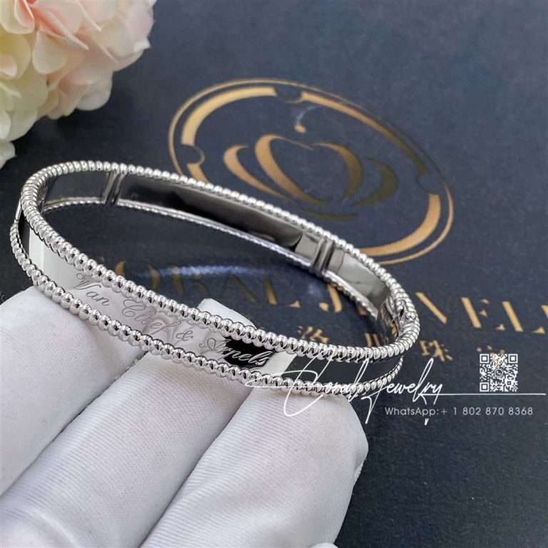 Van Cleef & Arpels Perlée Signature Bracelet, White Gold Vcarp3k800 (1)