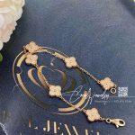 Van Cleef & Arpels Sweet Alhambra Bracelet, 6 Motifs Rose Gold Vcaro8dd00 (4)