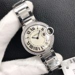 Replica Ballon Bleu De Cartier 28mm W4bb0015 Af Factory Diamond Set Bezel (2)