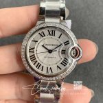 Replica Ballon Bleu De Cartier W4bb0016 33mm Af Factory White Stainless Steel Dial (1)