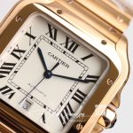 Replica Cartier De Santos 40mm V6 Factory 18k Rose Gold Case White Dial (4)