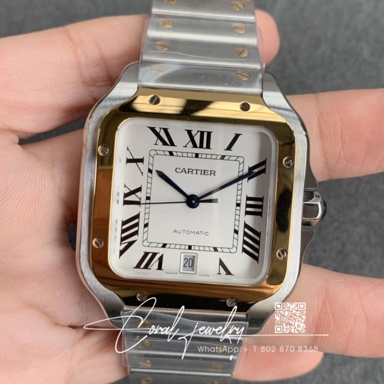 Replica Cartier De Santos W2sa0006 Bv Factory White Dial (1)