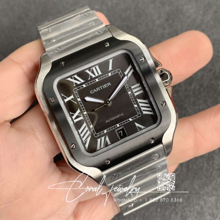 Replica Cartier Santos De Large Wssa0037 V6 Factory Gray Dial (2)