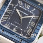 Replica Cartier Santos Gf Factory Blue Bezel (6)