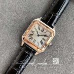 Replica Cartier Santos W2sa0012 Ladies Black Rubber Strap (9)