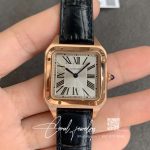 Replica Cartier Santos Wgsa0021 Men Watches Black Strap (1)