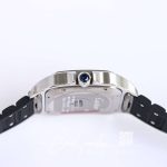 Replica Cartier Santos Wssa0018 Gf Factory V2 Black Rubber Strap (6)