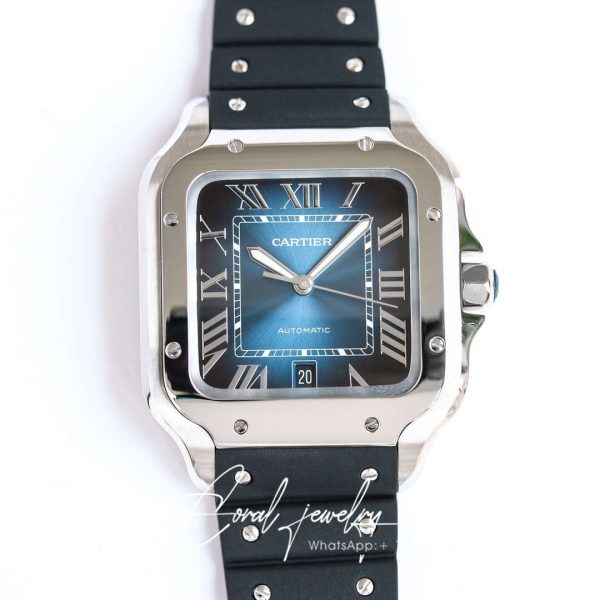 Replica Cartier Santos Wssa0030 Gf Factory V2 Stainless Steel Bezel (1)