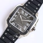 Replica Cartier Santos Wssa0037 Gf Factory V2 Black Strap (3)