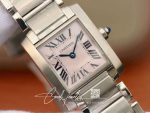 Replica Cartier Tank Francaise Ladies W51028q3 Pink Dial (4)