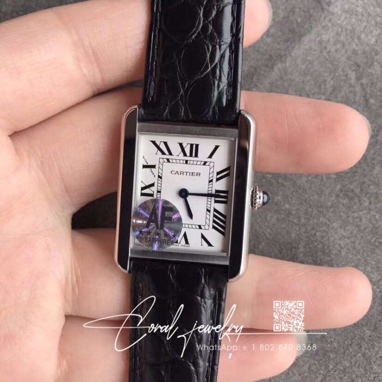 Replica Cartier Tank Quartz Wsta0030 Af Factory Stainless Steel White Dial (1)